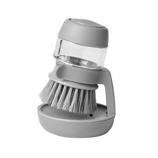 Multi-Use Soap Dispensing Dish Brush with Tray - Essential Kitchen Scrub Tool for Effortless Cleaning