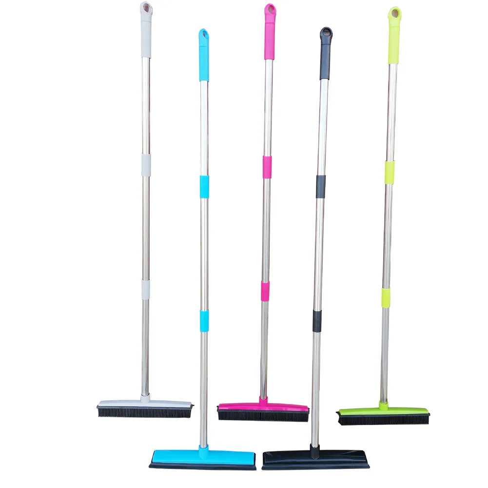 Say Goodbye to Pet Hair Drama with the Ultimate Rubber Broom – Your Furry Friend's Worst Nightmare!