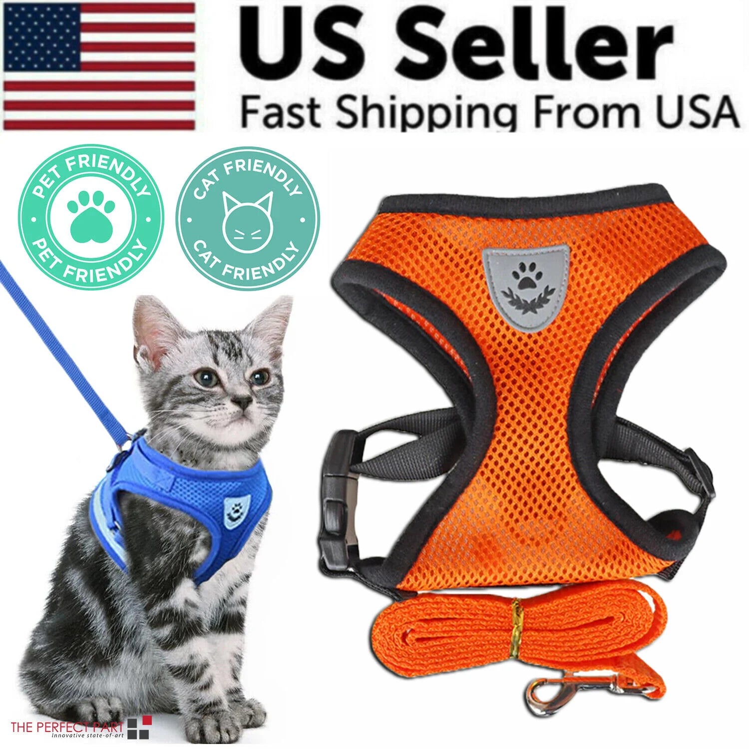 Fashionable Fido & Purrfect Kitty Adventure Gear: The Harness That Grows with Your Furball (Leash Included for the Great Escape!)