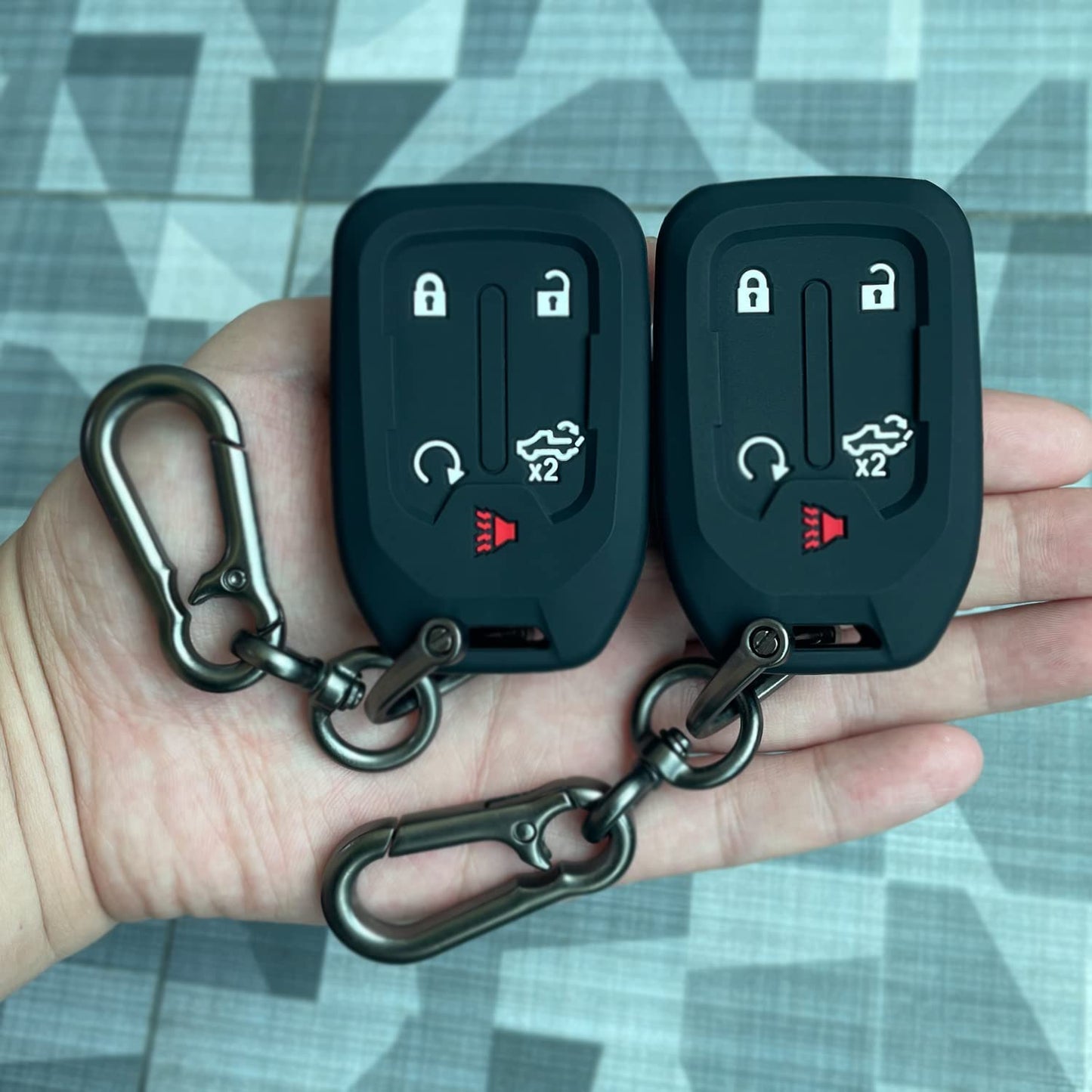 Key Fob Couture: 2PCS Silicone Superheroes for Your Chevy & GMC - Guarding Your Keys Like They're Top-Secret Spy Gear!