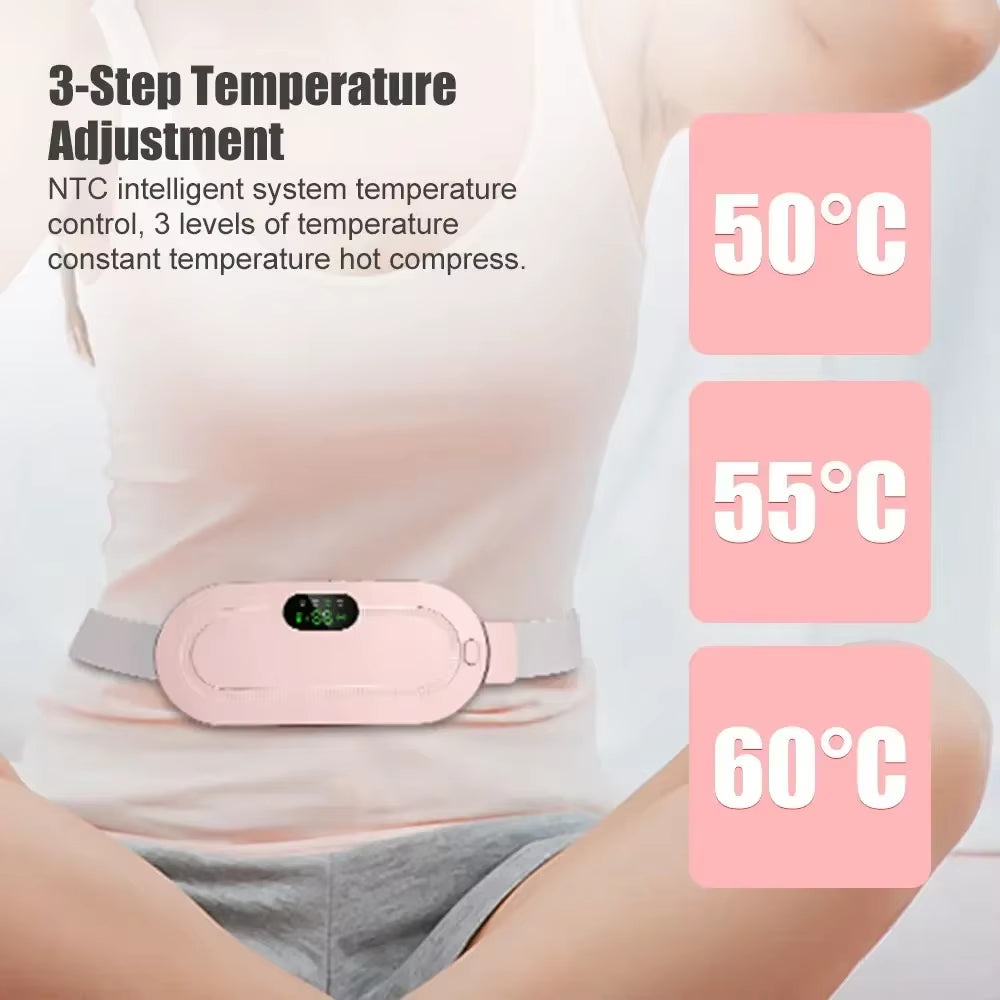 Menstrual Relief Heating Pad - Portable Abdominal Massager Belt for Soothing Comfort