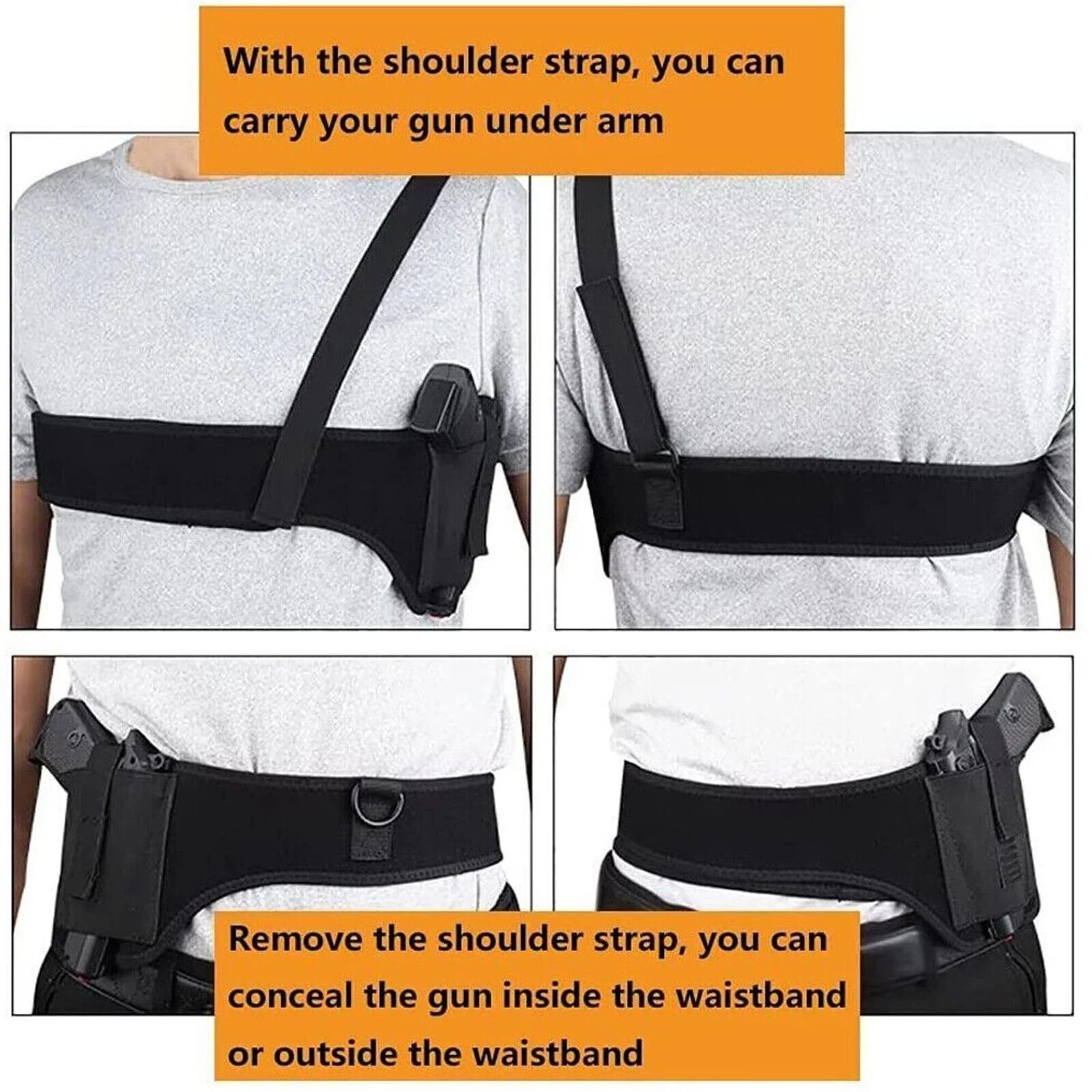 Secret Agent's Fashion Statement: The Stealthy Shoulder and Belly Holster for Your Favorite Pocket Rocket!