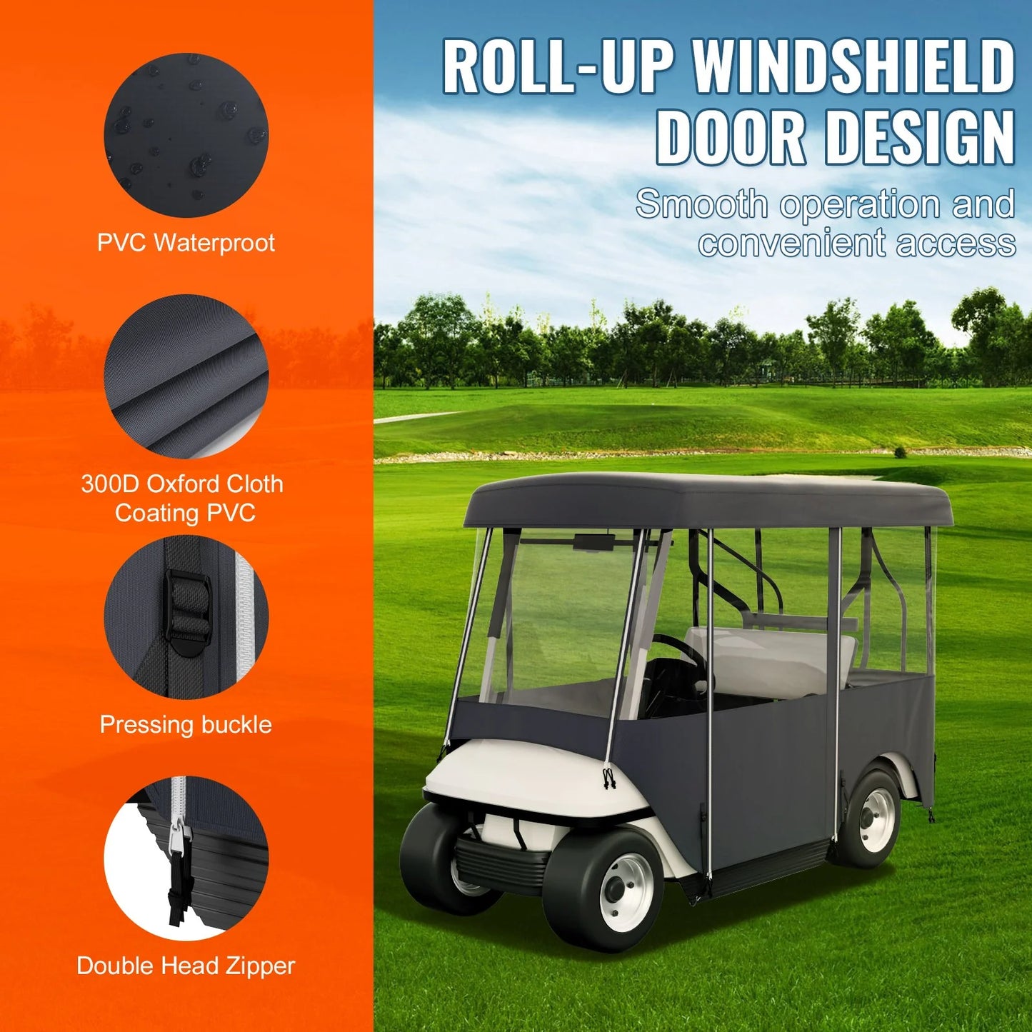 Golf Cart Bubble Wrap: The Funniest Way to Keep 4 Golfers Dry on the Course!