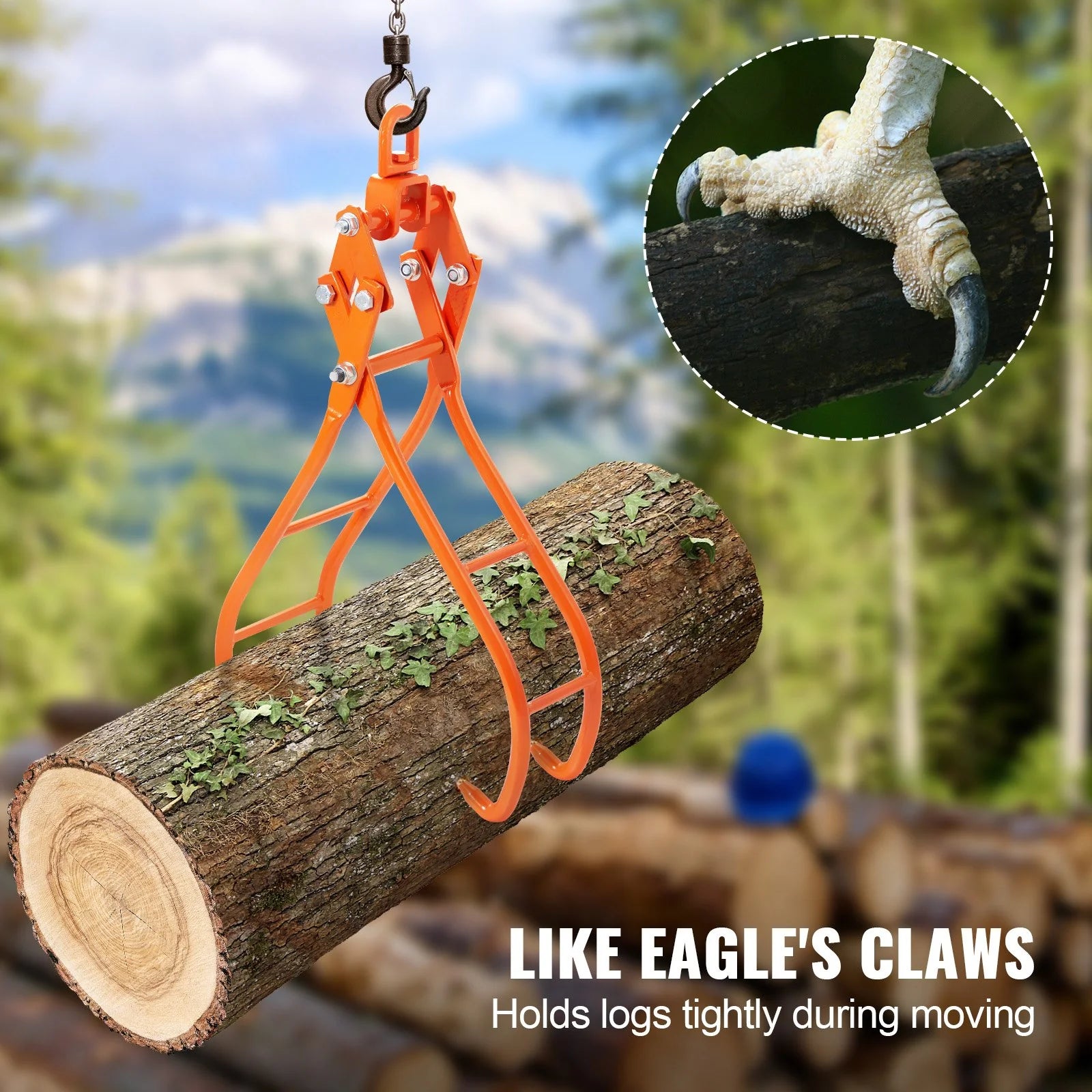 VEVOR Timber Talon - 28-Inch Bear Hugger Claw for Effortless Log Lifting!