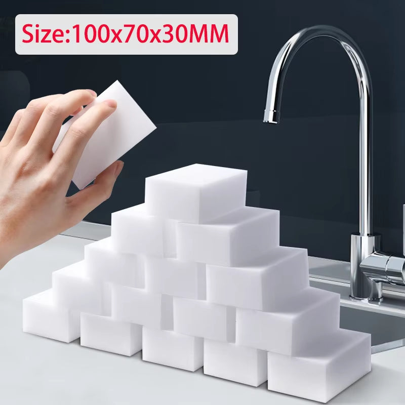 Magic Melamine Cleaning Sponge - 100x70x30mm Eraser for Kitchen, Bathroom & Office Cleaning