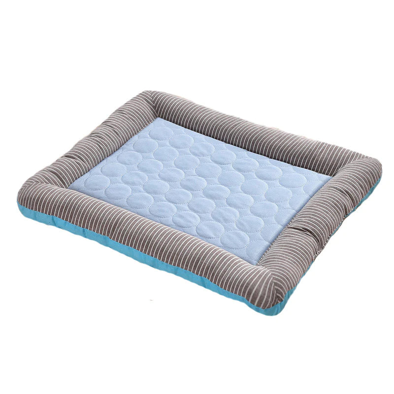 Summer Pet Cooling Pad - Soft Ice Silk Mat for Dogs, Cats, Puppies & Kittens - Breathable & Comfortable in Pink & Blue