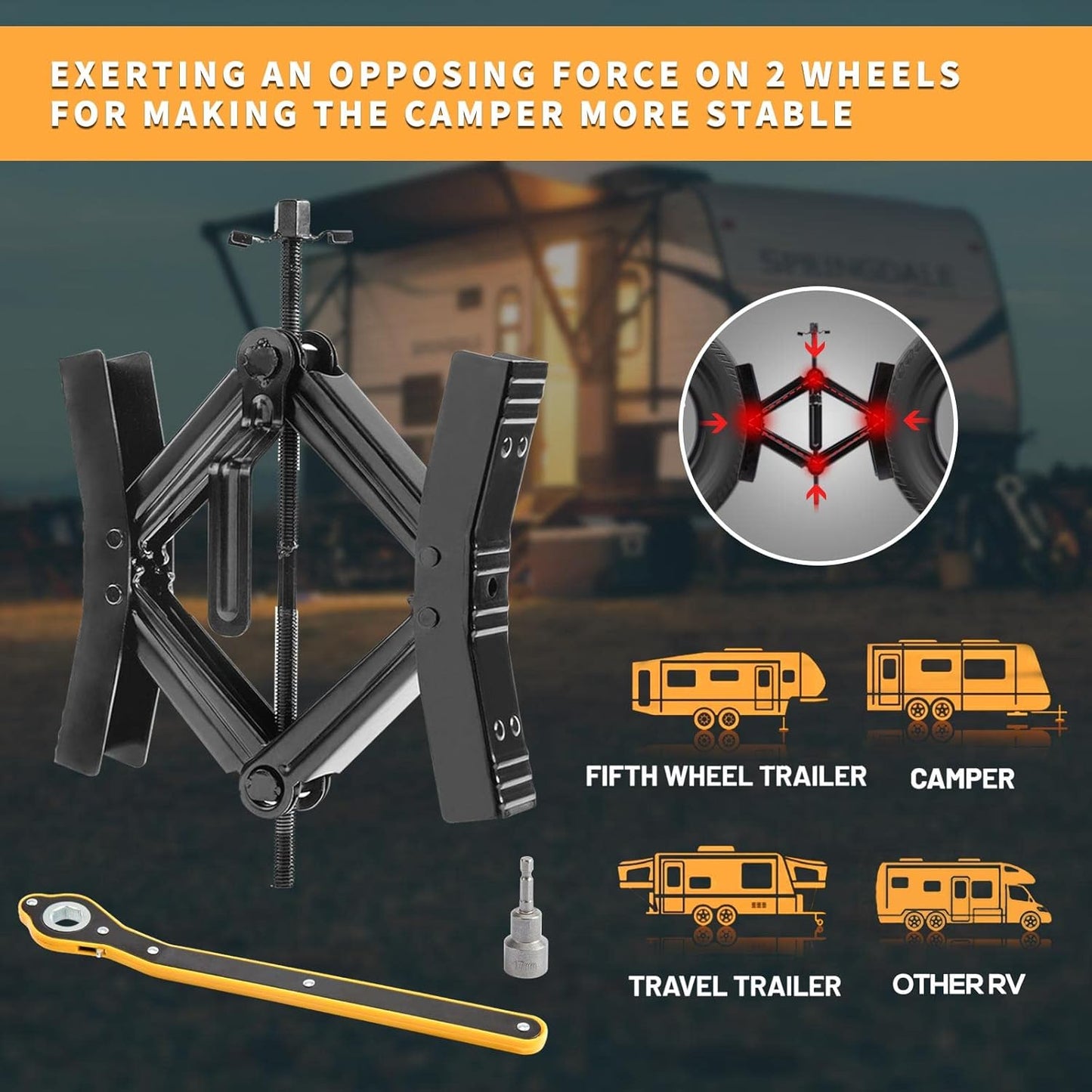 Wheelie Good Stoppers: The Double Trouble Tire Tamer for Your Mobile Nest!