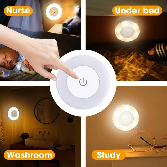 Light Up Your Life with This Adorable USB Rechargeable LED Night Light - The Perfect Glow for Every Nook and Cranny!