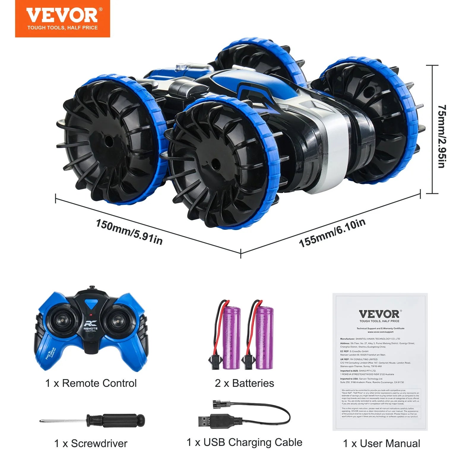 VEVOR's Swimmin' and Zoomin' Remote-Controlled Beast: For Kids Who Can't Decide Between Land and Sea!