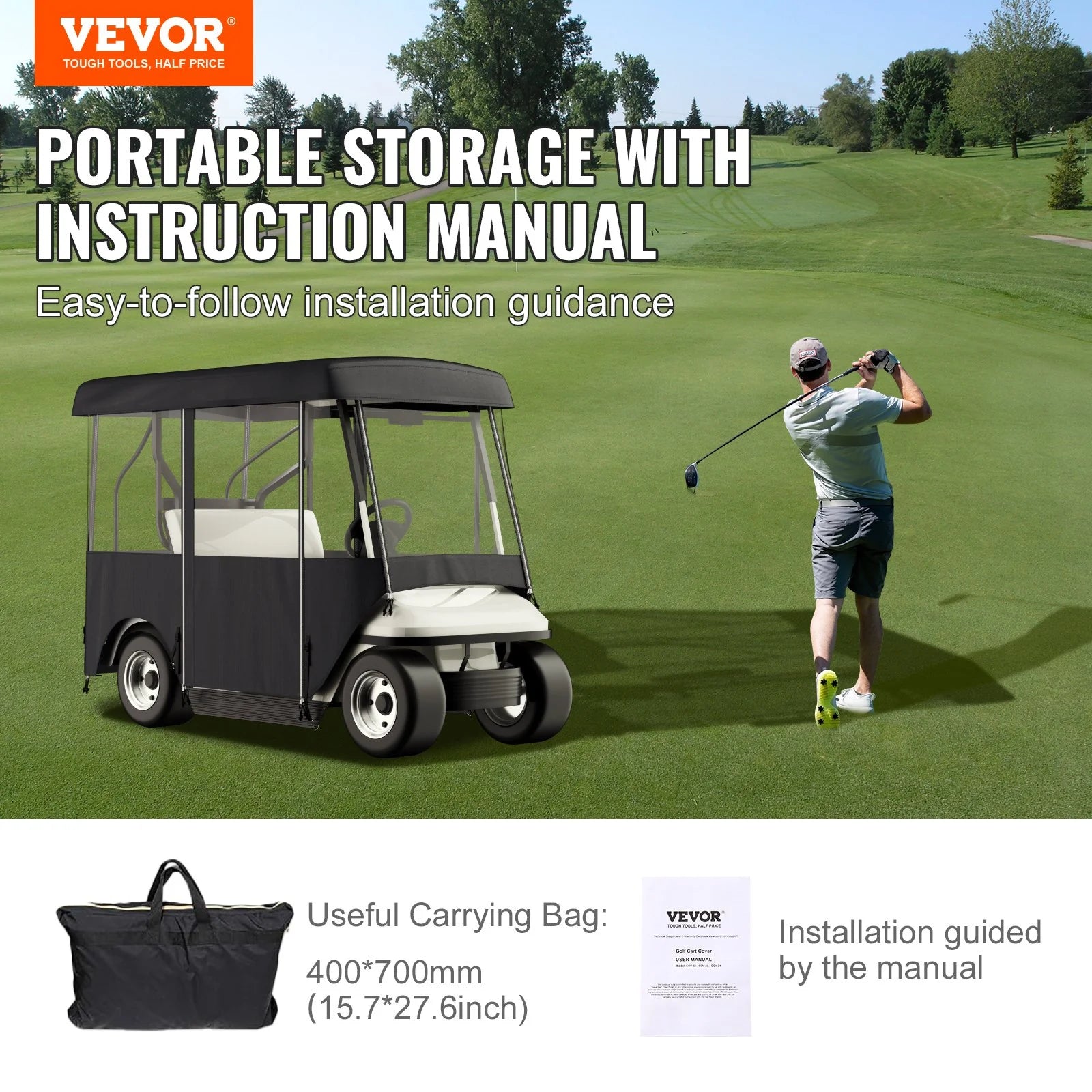 Golf Cart Bubble Wrap: The Funniest Way to Keep 4 Golfers Dry on the Course!