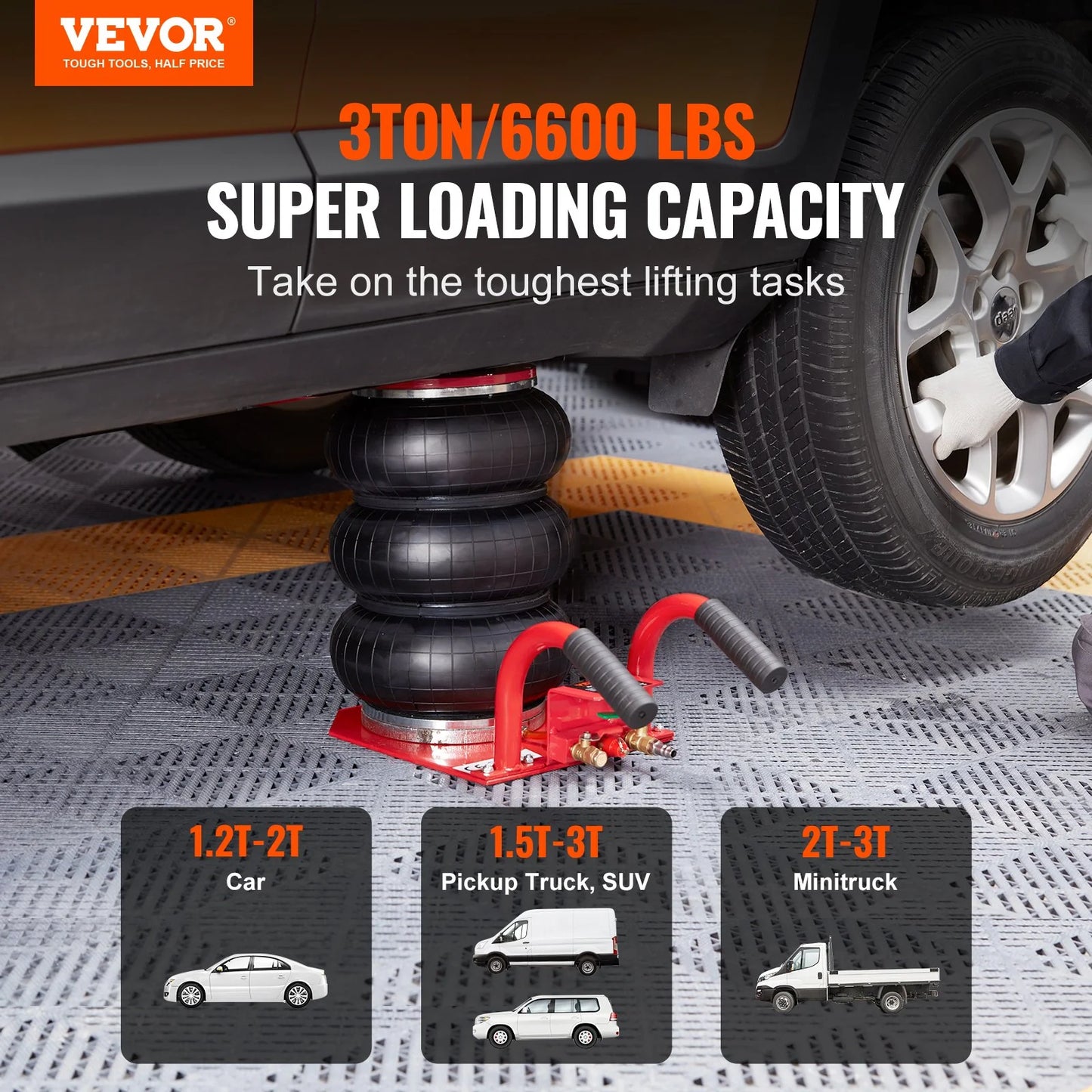 VEVOR's Party Balloon: The Stress-Free Inflatable for Your Ride! Inflate, Don’t Deflate - Soars to 17.7 Inches & Gives Your Tires a Spa Day (Red)