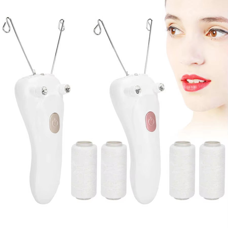 Electric Cotton Thread Epilator - USB Rechargeable Facial & Body Hair Removal Device