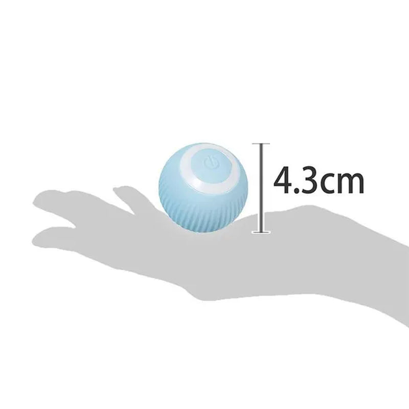 Interactive 4.3Cm Smart Rolling Ball - Automatic Electric Toy for Cats and Dogs