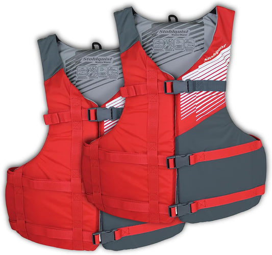 Flotation Fashion: Stylish & Comfortable Life Jackets - Float Like a Boss (2 or 4-Pack) - Keep Calm and Paddle On!