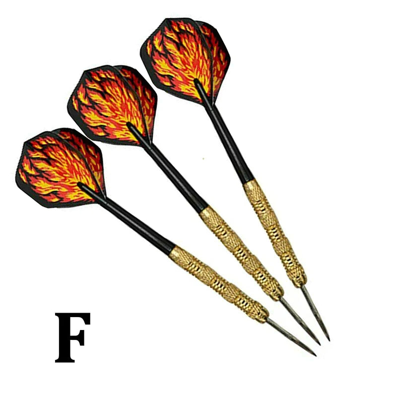 Professional Steel Tip Darts Set - 5 Sets (15 Pcs) with Slim Barrel and Dart Flights