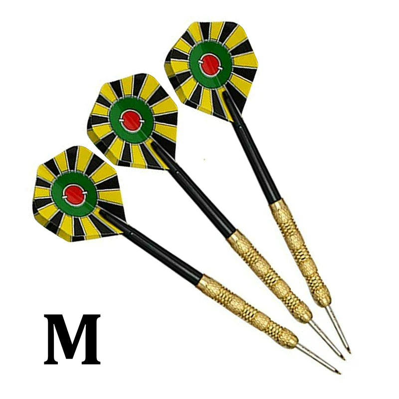 Professional Steel Tip Darts Set - 5 Sets (15 Pcs) with Slim Barrel and Dart Flights