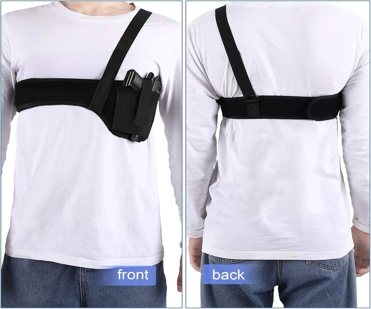 Secret Agent's Fashion Statement: The Stealthy Shoulder and Belly Holster for Your Favorite Pocket Rocket!