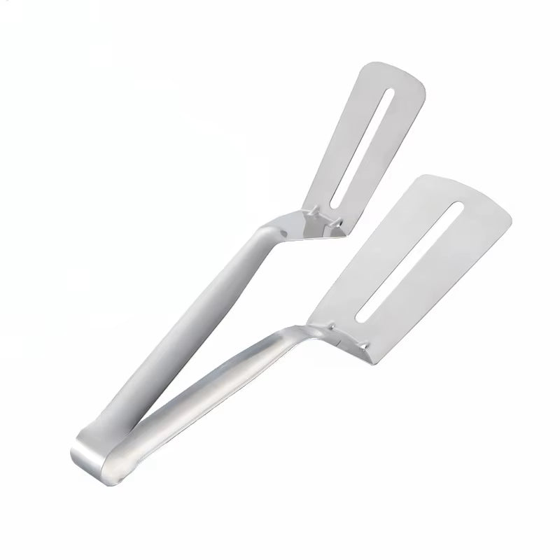 Multifunctional Stainless Steel Tongs - Perfect for Steak, BBQ, Pancakes, Pizza, Fish & More!