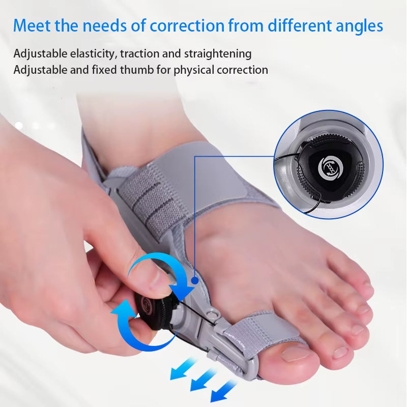 Bunion Be Gone! The Unisex Adjustable Hallux Valgus Brace with a Hip Rotatable Toe Separator for Happy Feet!