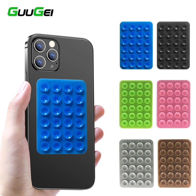 GUUGEI Multifunctional Silicone Suction Cup Phone Holder - Anti-Slip Wall Stand for Ultimate Convenience