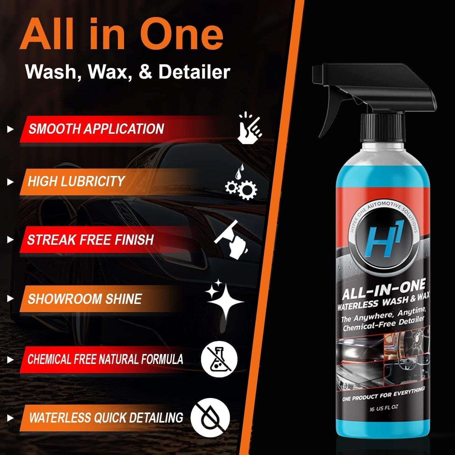 Ultimate Car Spa Magic Elixir: Shine Without Water for Effortless Cleanliness!